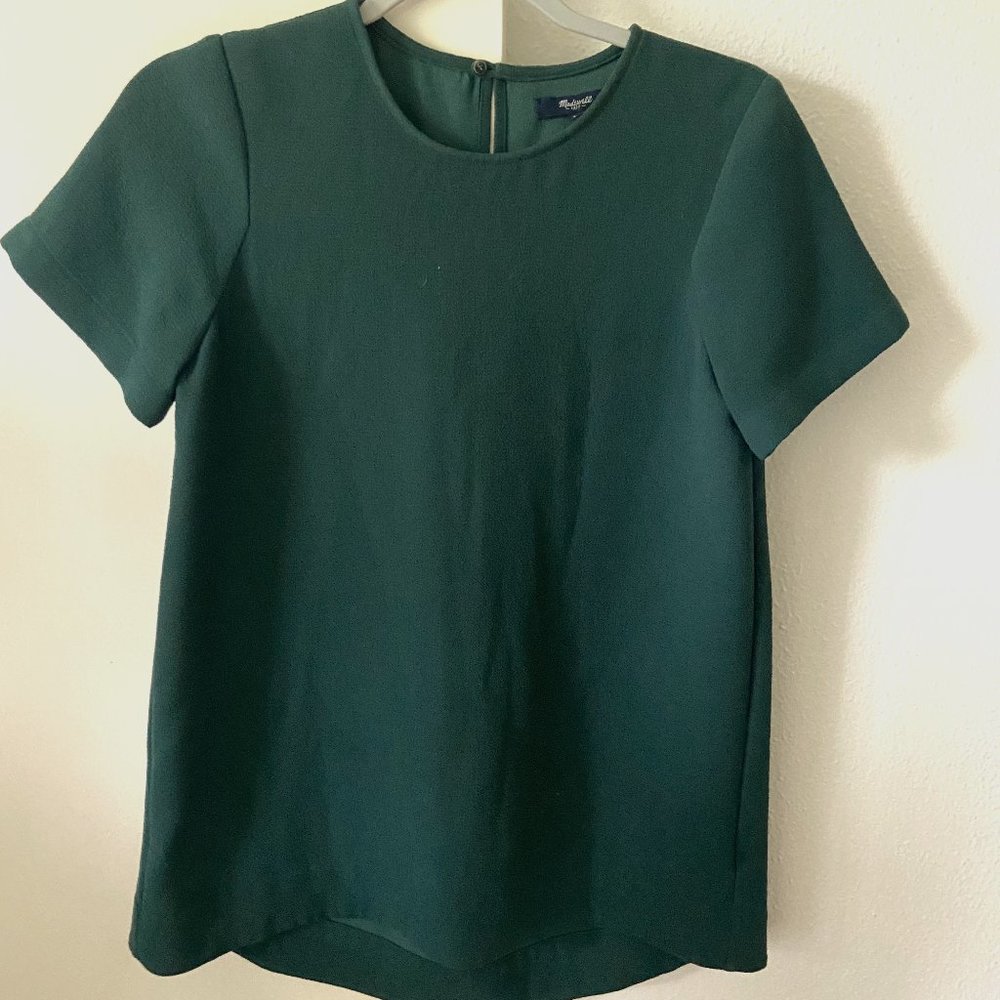 Rich Emerald Green Madewell Casual Blouse